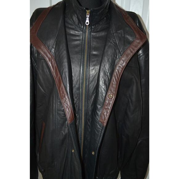 Leonardo Canada Bomber Soft Leather Jacket Size 3XL - Picture 4 of 9